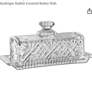 Crystal Godinger Butter Dish